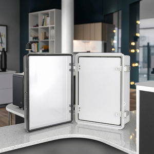 <span class=keywords><strong>Armoire</strong></span> électronique extérieure étanche IP67 430x330x180mm porte à charnière transparente matériaux PC/ABS boîte de jonction électrique IP65/IP66" - Product Image 3