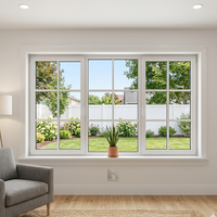 Fenêtres en aluminium pour villa de luxe, à rupture de pont thermique, basculantes et orientables, triple vitrage, écoénergétiques, sur mesure
