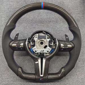 Pour BMW Série F (F30 F31 F32 F33 F34 F36 F22 F23 M2 M3 M4) Volant en cuir en fibre de carbone personnalisable Ajustement parfait M6 X3 X - Product Image 1