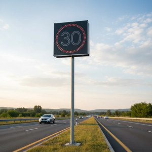 Señal de Límite de Velocidad LED Eléctrica de 60 x 60 cm, Señal de Advertencia de Tráfico Reflectante de Acero para Uso en Carreteras - Product Image 5