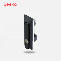 Serrure à poignée battante Yeeka 1201-02 avec cylindre profilé ou à clé, loquet de panneau de commande à tige 333, idéale pour armoire UPS