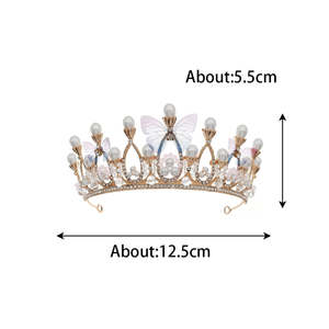 إكسسوارات أنيقة ، تاج زفاف ، تاج زفاف ، تاج فراشة ، تاج - Product Image 6