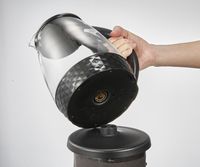 Bouilloire électrique en verre YINGZHENG 1,8 L avec infuseur à thé, sans fil et protection anti-ébullition à sec, pour usage domestique, chauffage instantané