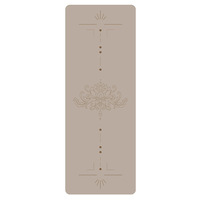 Tapis de yoga en PU antidérapant de haute qualité, épaisseur 5 mm, pour Pilates et gym, avec impression de logo personnalisée, écologique, 183 cm