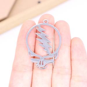 卸売流行のスティーリーシンボルステンレスリンクチェーン感謝の念を持ったデッドヘッド音楽祭ジュエリーネックレス - Product Image 5