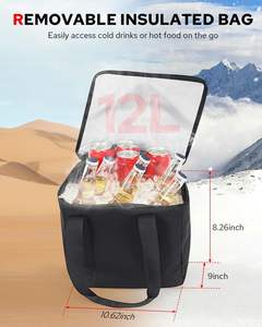 Heshi Multifunctionele Auto Kofferbak Organizer Opvouwbare Isolatie Koeltas Opslag Voor Gerichte Outdoor Winkelwagen - Product Image 3