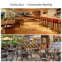 Solution complète : Ensemble de mobilier moderne et personnalisé pour hôtels et restaurants, table et chaises de salle à manger commerciales pour projets de cantines de centres commerciaux