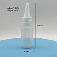 Botol Mini Tekan dengan Tutup Putar PE Transparan Berkualitas Tinggi untuk Minyak Rambut Grosir