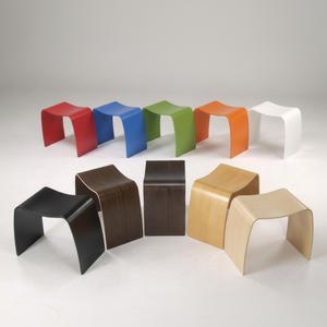 Tabouret de toilette en bois contemporain-Mobilier de maison durable pour les hôtels et les appartements - Product Image 1