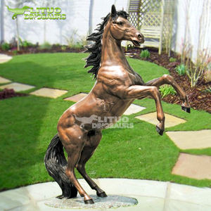 Modelo de caballo de interior Animatronic de tamaño real, simulación de Animal Artificial de Metal para centro comercial, parque de aventuras, trampolín, uso en Parque - Product Image 3