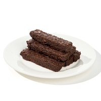 Barra de Cereal de Avena Entera Cubierta de Chocolate Negro con Semillas de Chía y Camote Morado, Snack Energético Saludable, Proveedor OEM