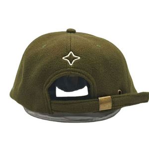 Casquettes 5 panneaux en gros, logo brodé personnalisé, chapeaux en laine, casquette souple style papa, casquette snapback - Product Image 3