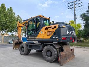 Used Hyundai 150W-9 15 Ton Wheel Excavator 112W Robex Hydraulic <b>Digger</b> with Engine PLC for Construction - Product Image 3