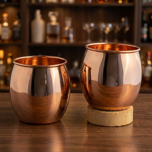 Juego de Vasos de Vidrio y Metal Bañado en Oro, Estilo Glamuroso, para Bebidas, Regalo para Adultos - Product Image 2