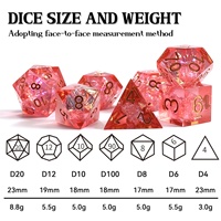 Vente en gros - Meilleures ventes - Dés en résine à bords tranchants personnalisés - Ensemble de 7 dés polyédriques pour D&D TTRPG - Jeux de table - Cadeaux