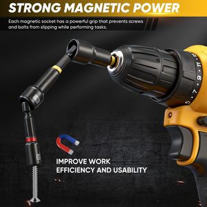 For 80-Piece Magnetic Impact Nut <b>Driver</b> <b>Set</b> Metric Bits Socket Adapters Bit Holder Wing Universal Sockets Quick Saker 80-Piece M - Product Image 2
