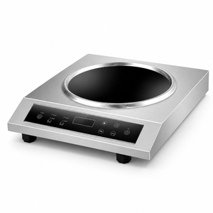 Cocina de Inducción de un Solo Quemador de 3500W, Estufa Eléctrica de Acero Inoxidable para Encimera, Control Digital para Cocina Comercial - Product Image 1