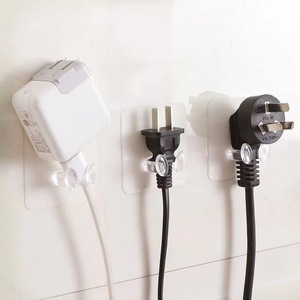 Crochet adhésif pour prise électrique en PVC <span class=keywords><strong>HelloWorld</strong></span>, autocollant non marqué, support de câble, capacité de charge de 5 kg - Product Image 3