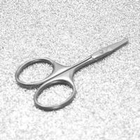 Ciseaux à poils de nez en métal durables et pratiques, à pointe arrondie, pour la sécurité, la coupe des ongles et des cuticules, ciseaux de beauté