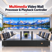 Processeur et contrôleur de lecture vidéo 8K pour murs d'affichage multimédia 6x1 5x1 4x1 1x4 1x3 3x1 pour écrans commerciaux LED/LCD