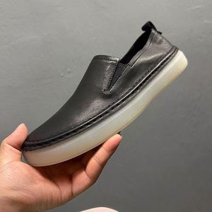 Brown Leather Shoes Men's Loafers Winter New Style Cowhide Work <b>Boots</b> Factory Supplier Fashionable Retro Casual Shoes - Product Image 4