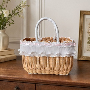Cestino Portatile per Animali Domestici, Robusto e Intrecciato, per Cani e Gatti di Piccola Taglia, Ideale per Viaggi, Shopping e Passeggiate - Product Image 6