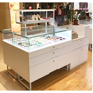 Showroom acciaio inox vetrina di vetro di disegno di Caso di Esposizione di Vetro Commerciale per il negozio - Product Image 2