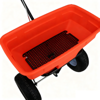 Vente chaude Cadre en acier enduit de poudre Manuel Hand-Push Spreader Semoirs agricoles Transplanteurs pour l'épandage d'engrais salin
