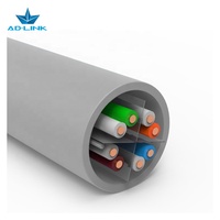 Cable de Red LAN UTP/STP/FTP/SFTP de 4 Pares Trenzados OFC de 24 AWG, Cat5e/Cat6/Cat6a/Cat7, con Cubierta de PVC