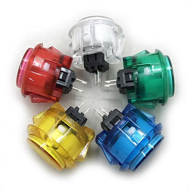 Sanwa 24mm Transparent Button Sanwa Obsc-24 Push Button for Arcade Game Machine