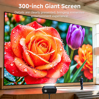 Proyector Google TV NFC 1900 ANSI Lúmenes Enfoque TOF Lente de 7 Capas 4K 40W Altavoces Duales LCD Portátil para Cine en Casa Venta al por Mayor OEM