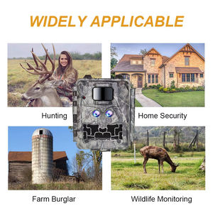 Caméra de <span class=keywords><strong>chasse</strong></span> à double objectif 1080P FHD extérieure sans éclairage 940 nm, deux capteurs, carte SD, étanche IP66, alimentée par énergie solaire - Product Image 5