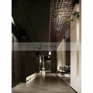 LL369 304 Water Ripple Stainless Steel Decorative <b>Sheet</b> <b>Mirror</b> Stamped Design Metal <b>Sheet</b> Ceiling Wall Panel Decor Metal Plate - Product Image 4