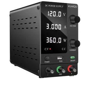 KUAIQU SPPS-C1203 Desktop Regulated Switching Power Supply 120V 3A 360W Encoder Adjustable Digital Bench Power Supply