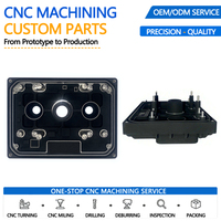 Casing Kamera ADAS 3-Mata Aluminium Hitam Anodized Kustom, Pemesinan CNC, Modul Visi Multi Lensa Otomotif dengan Pin Penentu Posisi