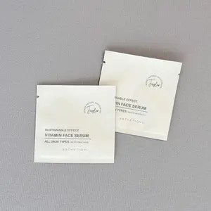 10ml 20ml Mylar Mini Foil Pouch Face Cream Packaging Bag Black Cosmetic Sample Sachet Facial Lotion Sachet