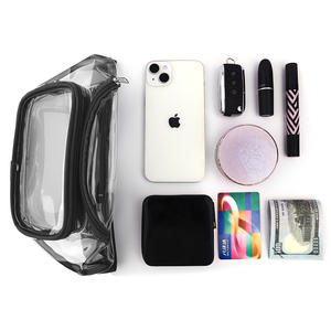 Riñonera Transparente de PVC en Forma de Barril para Uso en Exteriores, Precio de Fábrica al por Mayor, Impermeable con Cierre de Cremallera - Product Image 5