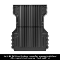 Tapis de coffre de voiture imperméable et antidérapant résistant à l'usure TPE Stockage de voiture TPE Pickup Truck Mat Cushion for Great Wall POER Cannon