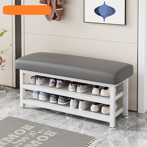 3 Tier <strong>Shoe</strong> <strong>Bench</strong> <strong>for</strong> Entry <strong>Bench</strong> with <strong>Shoes</strong> <strong>Storage</strong> Shelves Metal Mesh <strong>Shoes</strong> Rack - Product Image 2