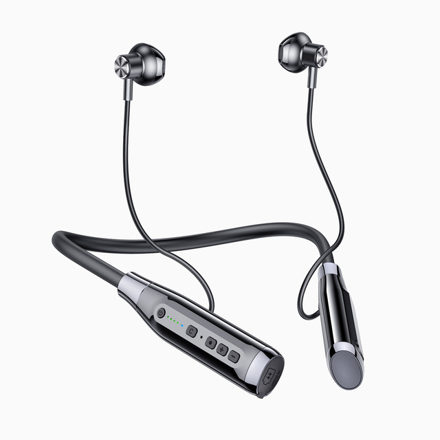 A12L Wireless Headset Neckband Super Long Standby Noise Cancelling 9D Stereo Sound Neck Hanging Blue tooth Headset