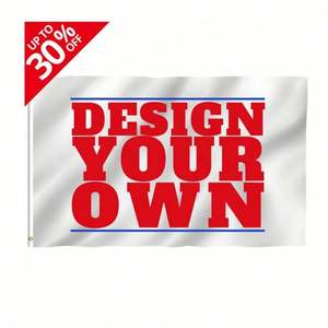 Drapeau personnalisé en polyester 3x5 pieds, prix de gros, vente chaude en Chine, avec design sur mesure pour la publicité extérieure - Product Image 2