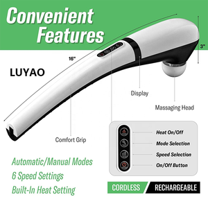 Masajeador eléctrico de cuerpo completo, masajeador de percusión manual, inalámbrico y con cable, disponible - Product Image 3