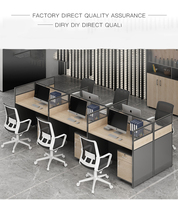 Bureau de travail moderne en bois de bouleau, poste informatique modulaire extensible et convertible, mobilier commercial sur mesure