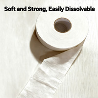 Papier toilette en rouleau jumbo de grande taille, échantillon gratuit, vente en gros, pour hôtels, 2/3/4 plis, 16 g x 2 plis, 110 mm H