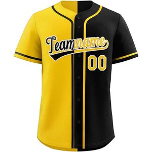 Camiseta de Béisbol Personalizada con Botones, Unisex, Transpirable, con Nombre del Equipo 00, Ropa Deportiva - Product Image 1