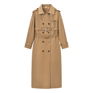 <span class=keywords><strong>Trench</strong></span> lungo da <span class=keywords><strong>donna</strong></span> autunno/inverno 2026, nuovo modello casual alla moda con doppio cinturone, stile retrò chic a maniche lunghe. - Product Image 1