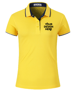 Wholesale Trendy Women's Cotton for Polo Shirt Custom White with Breathable Collar Cuff Casual Style Different Colors From China