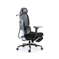 Chaise de bureau et de gaming moderne personnalisable, grande taille, design exécutif, ergonomique, siège en tissu maillé, alliage d'aluminium réglable