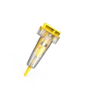 Botón pulsador médico estéril de fácil operación, seguridad activada, doble resorte, botón pulsador ajustable, <span class=keywords><strong>lanceta</strong></span> de seguridad activada - Product Image 5