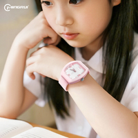MINGRUI 25601 Montre à quartz légère de luxe en TPU imperméable aux couleurs dégradées sportives et tendance pour les étudiants filles garçons
